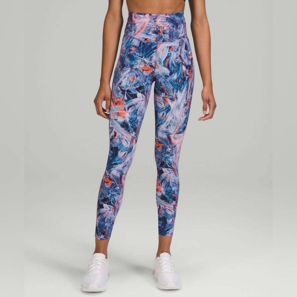 Lululemon Base Pace High-Rise Running Tight 25" in Atmospheric Purple Multi